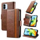 For Xiaomi Redmi A1+ CaseNeo Splicing Dual Magnetic Buckle Leather Phone Case(Brown) - 1