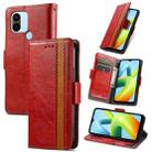 For Xiaomi Redmi A1+ CaseNeo Splicing Dual Magnetic Buckle Leather Phone Case(Red) - 1
