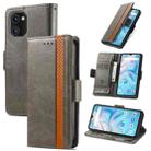 For UMIDIGI A13S CaseNeo Splicing Dual Magnetic Buckle Leather Phone Case(Gray) - 1