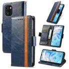 For UMIDIGI A13S CaseNeo Splicing Dual Magnetic Buckle Leather Phone Case(Blue) - 1