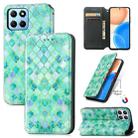 For Honor X8 5G CaseNeo Colorful Magnetic Leather Phone Case(Emerald) - 1