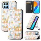 For Honor X8 5G CaseNeo Colorful Magnetic Leather Phone Case(Rhombus) - 1