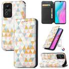 For Infinix Note 11 CaseNeo Colorful Magnetic Leather Phone Case(Rhombus) - 1