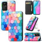 For Infinix Note 11 CaseNeo Colorful Magnetic Leather Phone Case(Colorful Cube) - 1