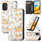 For Xiaomi Poco M5 CaseNeo Colorful Magnetic Leather Phone Case(Rhombus) - 1