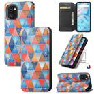 For UMIDIGI A13S CaseNeo Colorful Magnetic Leather Phone Case(Rhombus Mandala) - 1