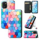 For UMIDIGI A13S CaseNeo Colorful Magnetic Leather Phone Case(Colorful Cube) - 1