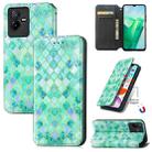 For vivo T2X CaseNeo Colorful Magnetic Leather Phone Case(Emerald) - 1