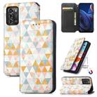 For ZTE Blade A72 CaseNeo Colorful Magnetic Leather Phone Case(Rhombus) - 1