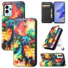 For ZTE Blade V40 Pro CaseNeo Colorful Magnetic Leather Phone Case(Colorful Cloud) - 1