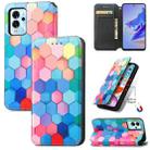 For ZTE Blade V40 Pro CaseNeo Colorful Magnetic Leather Phone Case(Colorful Cube) - 1