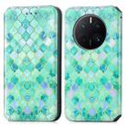 For Huawei Mate 50 Pro CaseNeo Colorful Magnetic Leather Phone Case(Emerald) - 2