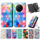 For Huawei Mate 50 Pro CaseNeo Colorful Magnetic Leather Phone Case(Emerald) - 4