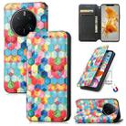 For Huawei Mate 50 Pro CaseNeo Colorful Magnetic Leather Phone Case(Magic Space) - 1