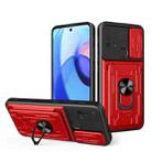 For Motorola Moto E30 Sliding Camshield Card Phone Case(Red) - 1