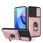 For Motorola Moto E30 Sliding Camshield Card Phone Case(Rose Gold) - 1