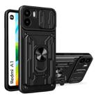 For Xiaomi Redmi A1 4G Sliding Camshield Card Phone Case(Black) - 1