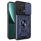 For Xiaomi 13 Pro Sliding Camera Cover Design Phone Case(Blue) - 1