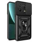 For Xiaomi 13 Pro Sliding Camera Cover Design Phone Case(Black) - 1