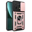 For Xiaomi 13 Pro Sliding Camera Cover Design Phone Case(Rose Gold) - 1