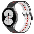 For Samsung Galaxy Watch4 40mm 20mm Tricolor Breathable Silicone Watch Band(Black+White+Red) - 1