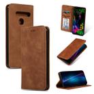 Retro Skin Feel Business Magnetic Horizontal Flip Leather Case for LG G8 / LG G8 ThinQ (Brown) - 1