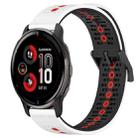 For Garmin Venu 2 Plus 20mm Tricolor Breathable Silicone Watch Band(White+Black+Red) - 1