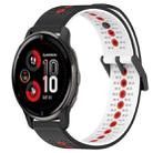 For Garmin Venu 2 Plus 20mm Tricolor Breathable Silicone Watch Band(Black+White+Red) - 1