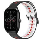 For Amazfit GTS 4 20mm Tricolor Breathable Silicone Watch Band(Black+White+Red) - 1