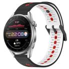 For Huawei Watch 3 Pro 22mm Tricolor Breathable Silicone Watch Band(Black+White+Red) - 1