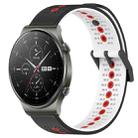 For Huawei GT2 Pro 22mm Tricolor Breathable Silicone Watch Band(Black+White+Red) - 1