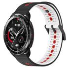 For Honor Watch GS Pro 22mm Tricolor Breathable Silicone Watch Band(Black+White+Red) - 1