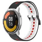For Xiaomi Watch S1 Active 22mm Tricolor Breathable Silicone Watch Band(Black+White+Red) - 1