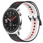 For Amazfit GTR 4 22mm Tricolor Breathable Silicone Watch Band(Black+White+Red) - 1