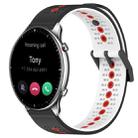 For Amazfit GTR 2 22mm Tricolor Breathable Silicone Watch Band(Black+White+Red) - 1