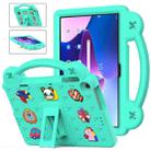 For Lenovo Tab M10 3rd Gen TB328FU / TB328XU 2022 10.1 Handle Kickstand Children EVA Shockproof Tablet Case(Mint Green) - 1