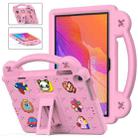 For Huawei MatePad T10S 10.1 / T10 9.7 / Honor Pad X8 10.1 Handle Kickstand Children EVA Shockproof Tablet Case(Pink) - 1