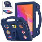 For Huawei MatePad T10S 10.1 / T10 9.7 Handle Kickstand Children EVA Shockproof Tablet Case(Navy Blue) - 1