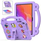 For Huawei Enjoy Tablet 2 10.1 Handle Kickstand Children EVA Shockproof Tablet Case(Light Purple) - 1