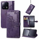 For Xiaomi 13 Mandala Flower Embossed Leather Phone Case(Purple) - 1