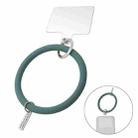 JUNSUNMAY Silicone Bracelet Mobile Phone Lanyard Loop Anti-lost Wrist Rope Universal for Phone Case(Dark Green) - 1