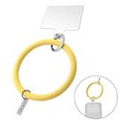 JUNSUNMAY Silicone Bracelet Mobile Phone Lanyard Loop Anti-lost Wrist Rope Universal for Phone Case(Yellow) - 1