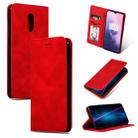 Retro Skin Feel Business Magnetic Horizontal Flip Leather Case for OnePlus 7(Red) - 1