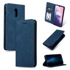 Retro Skin Feel Business Magnetic Horizontal Flip Leather Case for OnePlus 7(Navy Blue) - 1