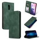 Retro Skin Feel Business Magnetic Horizontal Flip Leather Case for OnePlus 7(Army Green) - 1