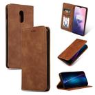 Retro Skin Feel Business Magnetic Horizontal Flip Leather Case for OnePlus 7(Brown) - 1