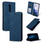 Retro Skin Feel Business Magnetic Horizontal Flip Leather Case for OnePlus 7 Pro(Navy Blue) - 1