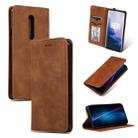 Retro Skin Feel Business Magnetic Horizontal Flip Leather Case for OnePlus 7 Pro(Brown) - 1