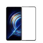 For Xiaomi Redmi K60 / K60 Pro MOFI 9H 3D Explosion-proof Curved Screen Tempered Glass Film(Black) - 1