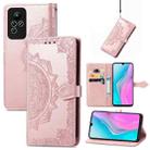 For Infinix Note 11 Mandala Flower Embossed Leather Phone Case(Rose Gold) - 1
